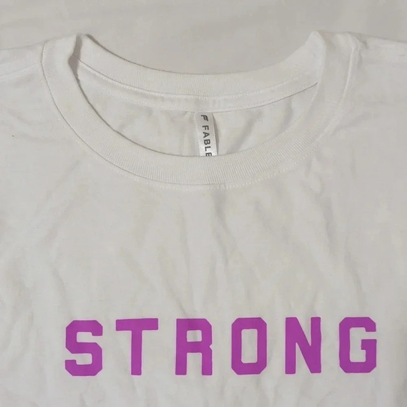 Fabletics International Women's Day Muscle Tank, Color White/Purple Size XXL - Picture 6 of 13